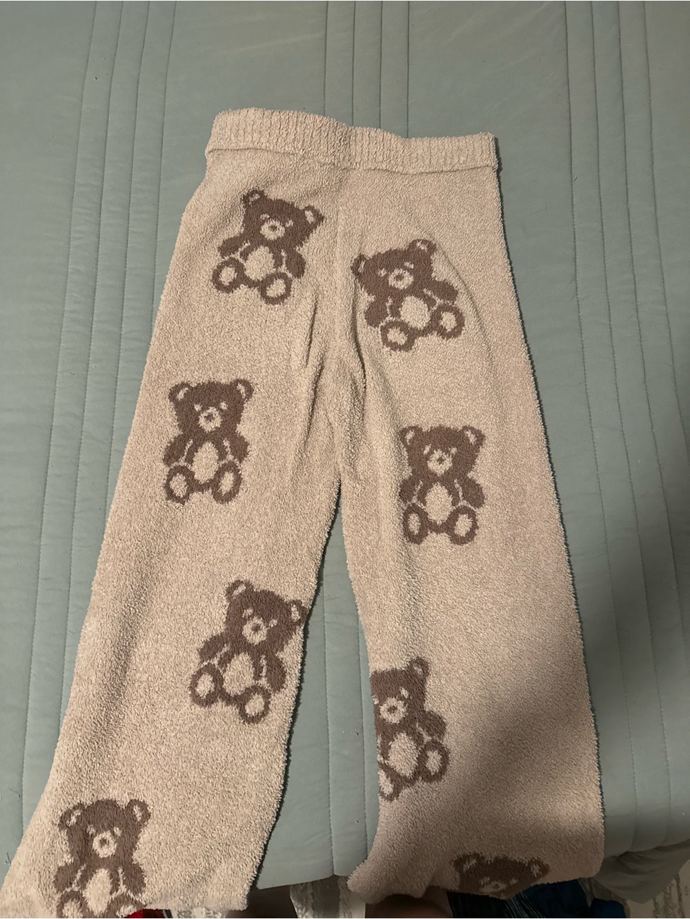 Pink Republic Beige Teddy Bear Kids Pajama Bottoms